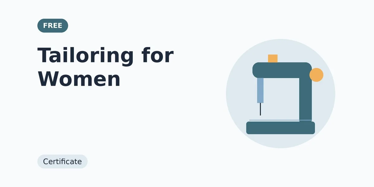 Tailoring for Women: free course thumbnail, certificate