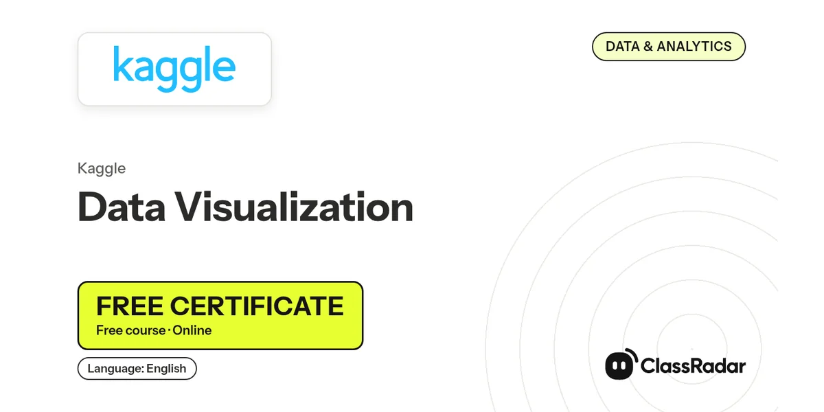 Data Visualization: free course thumbnail, language English, free certificate